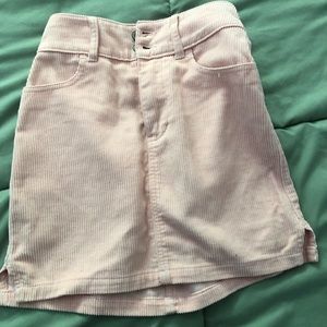 Corduroy mini skirt